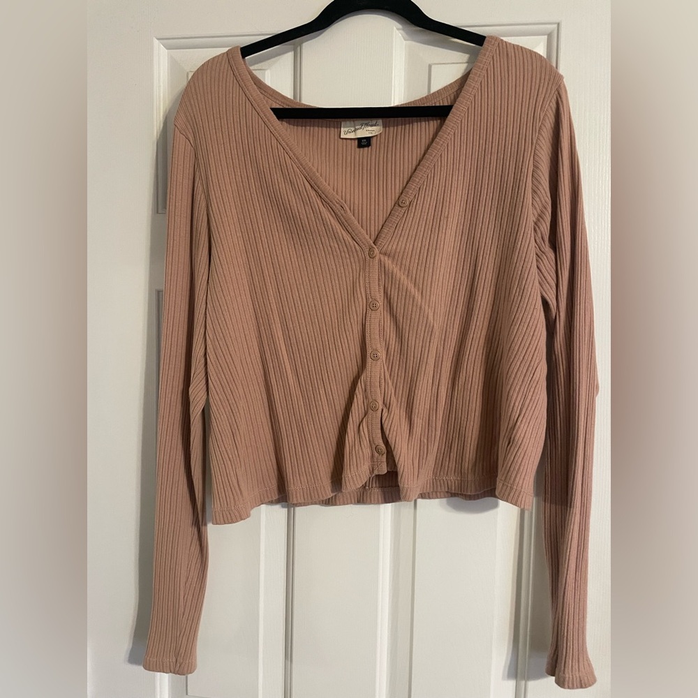 Pale pink buttoned top